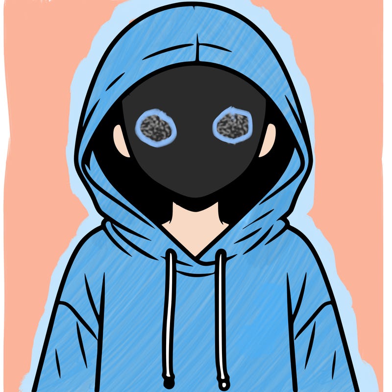 faceless girl in hoodie