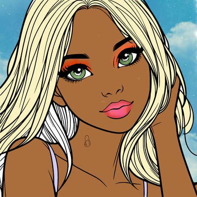 beautiful realistic girl