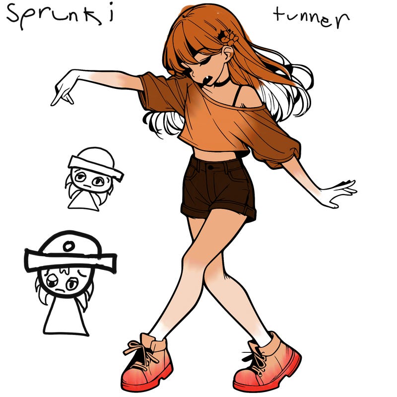 realistic girl danceing