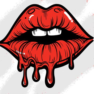 lips that look realistic and drip