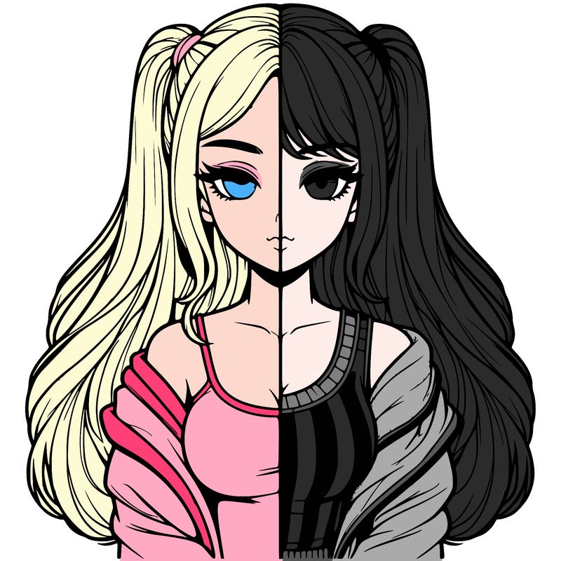 realistic girl split