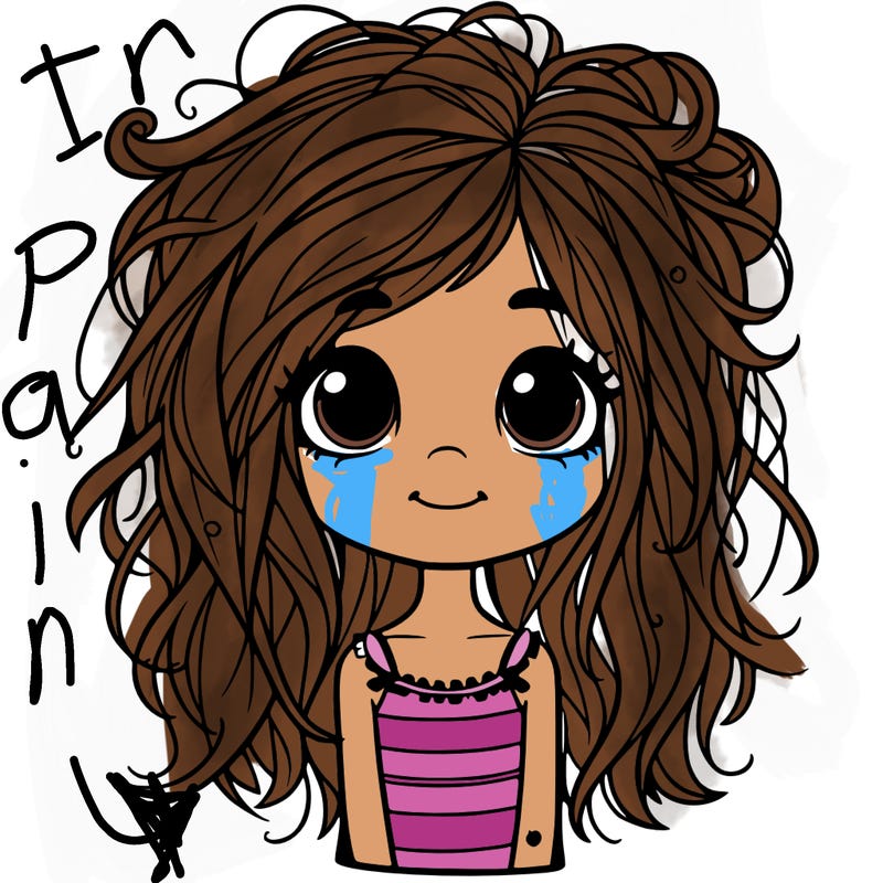 messy hair pretty  little  girl