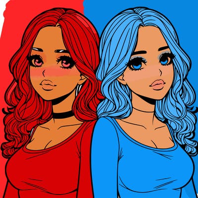 realistic twin sisters