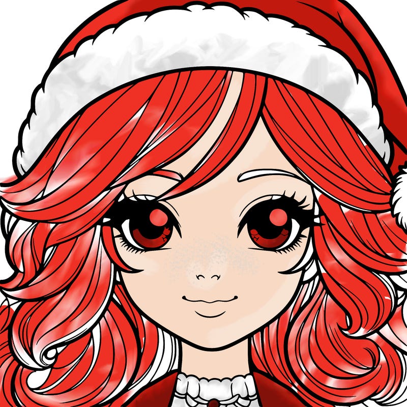 realistic christmas girl