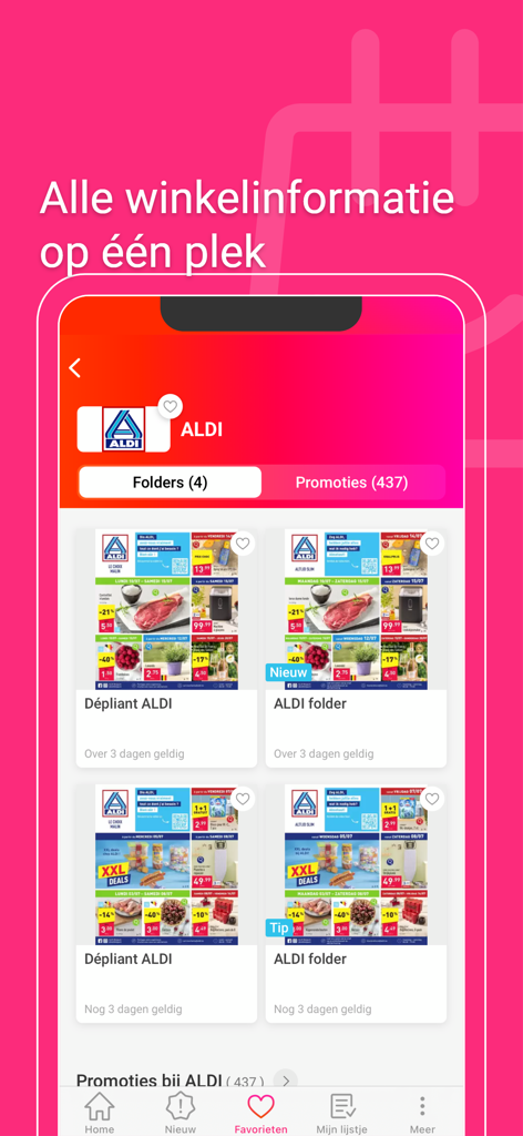 Die Promotiez App zeigt ALDI-Einkaufsprospekte und Aktionen in einer einzigen Ansicht