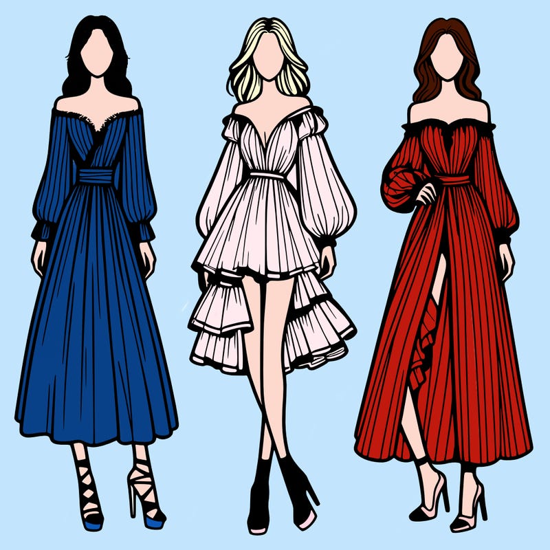 fashion models dresses