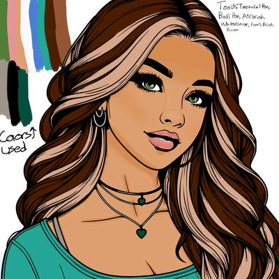 detailed realistic girl