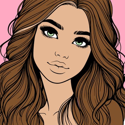 beautiful realistic girl