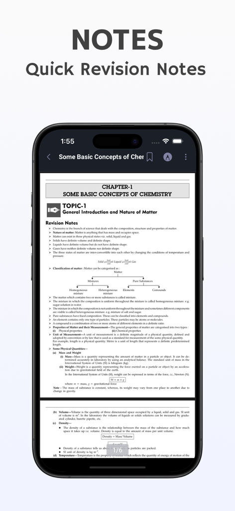 NEET: Past Solved Papers - Digital revision notes for NEET chemistry covering basic concepts and states of matter