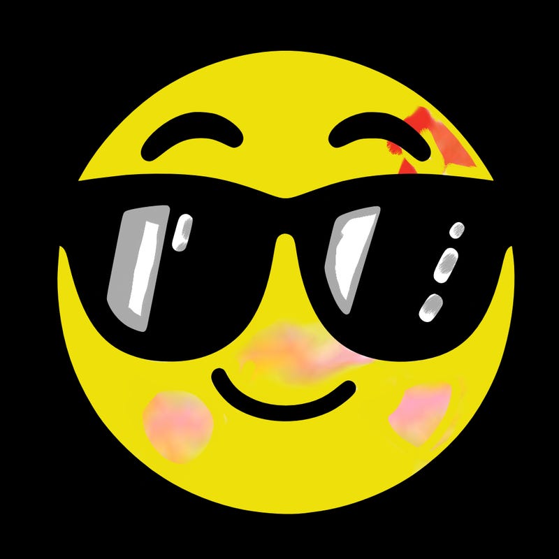 emoji with sunglasses