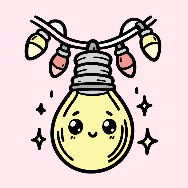 small bulb of a garland