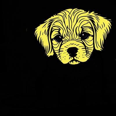 cute small puppy face