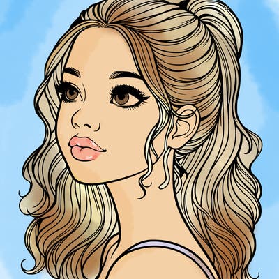 beautiful realistic girl