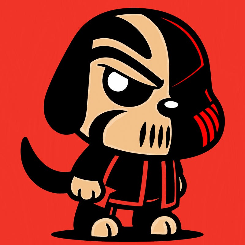 darkside themed dog