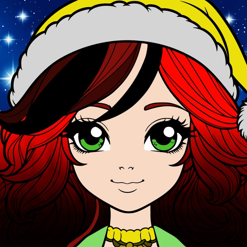 realistic christmas girl