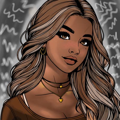 detailed realistic girl