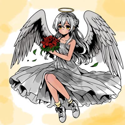 manga angel realistic