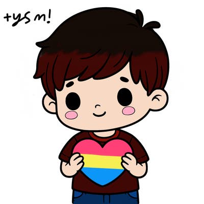 little boy, holding a love heart