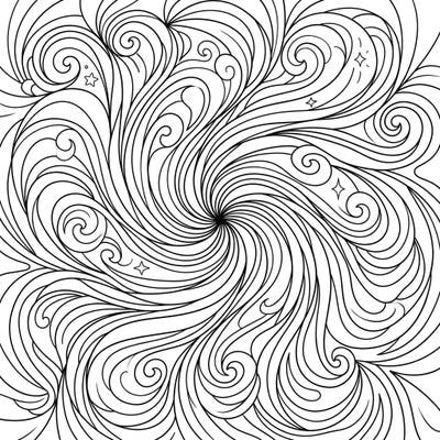 Immerse yourself in the calming motion of our Vortex Spirals coloring page, thoughtfully designed for seniors. This intricate pattern offers a wonderful way to relax, stimulate the mind, and express your creativity with ease.