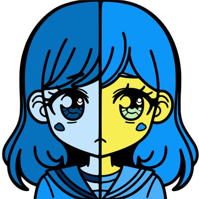 a split of a girl