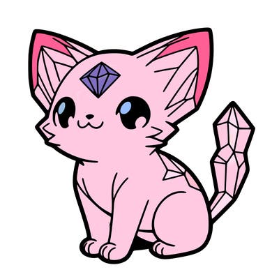 crystal kitten