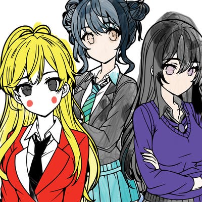 anime girls teenagers