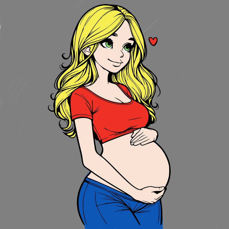 realistic pregnant girl