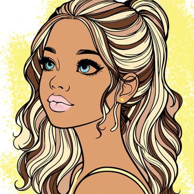 beautiful realistic girl