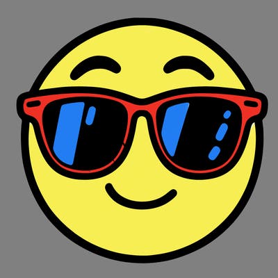 emoji with sunglasses