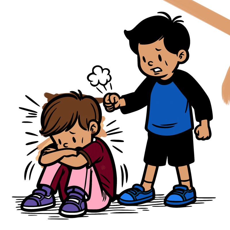 a boy getting bullied