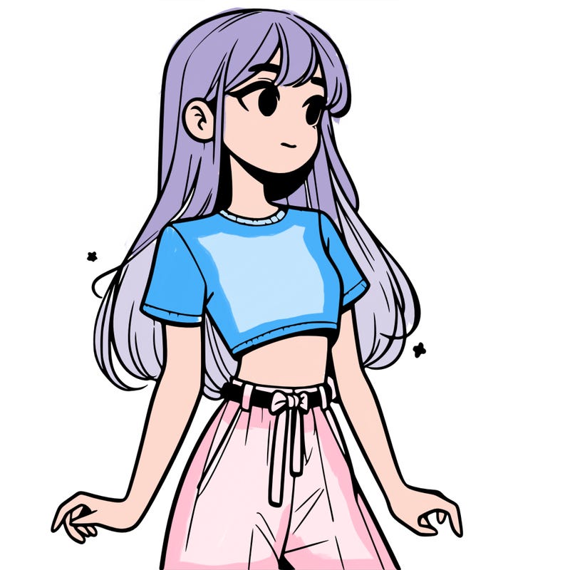 girl in a cute crop top