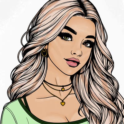 detailed realistic girl