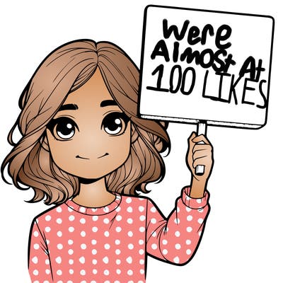 realistic girl holding up a sign