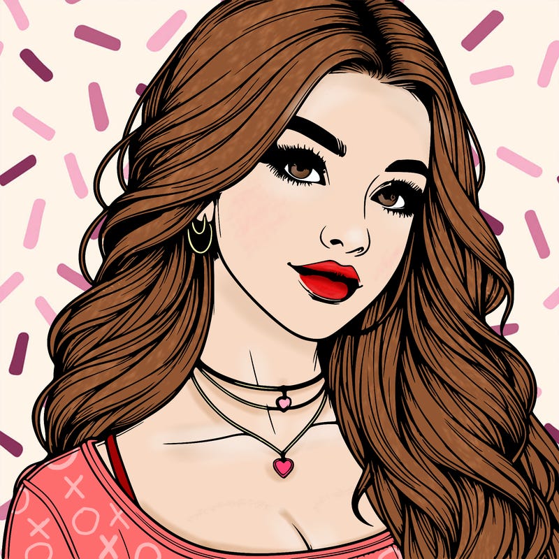 detailed realistic girl