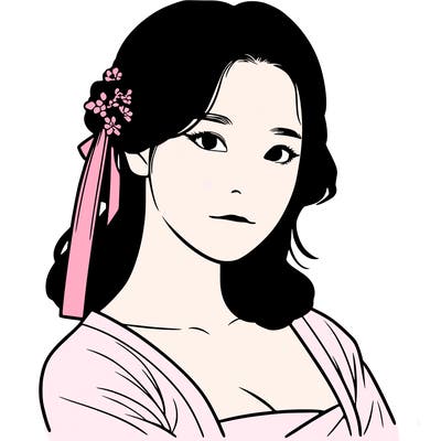 korean woman realistic