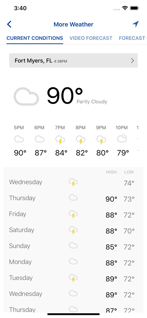 WSVN - 7 News Miami - Detailed local weather forecast and current conditions in the WSVN 7 News Miami mobile app.