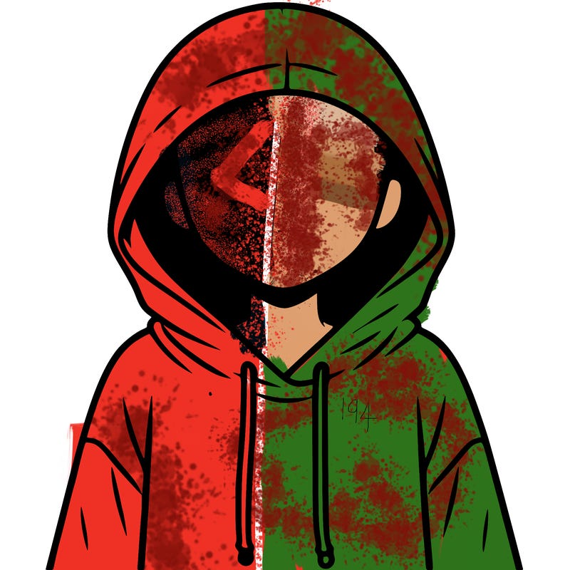 faceless girl in hoodie