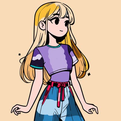 girl in a cute crop top