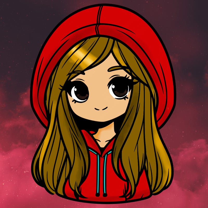 girl with long hair and wearing a hoodie