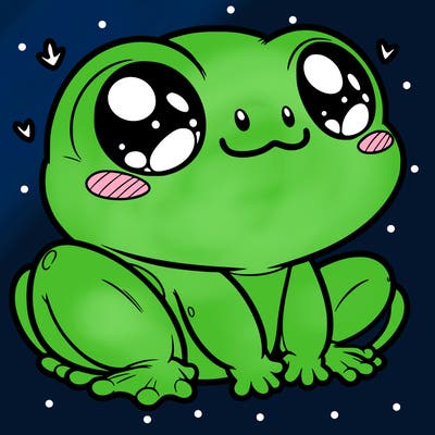 cute frog person realistic