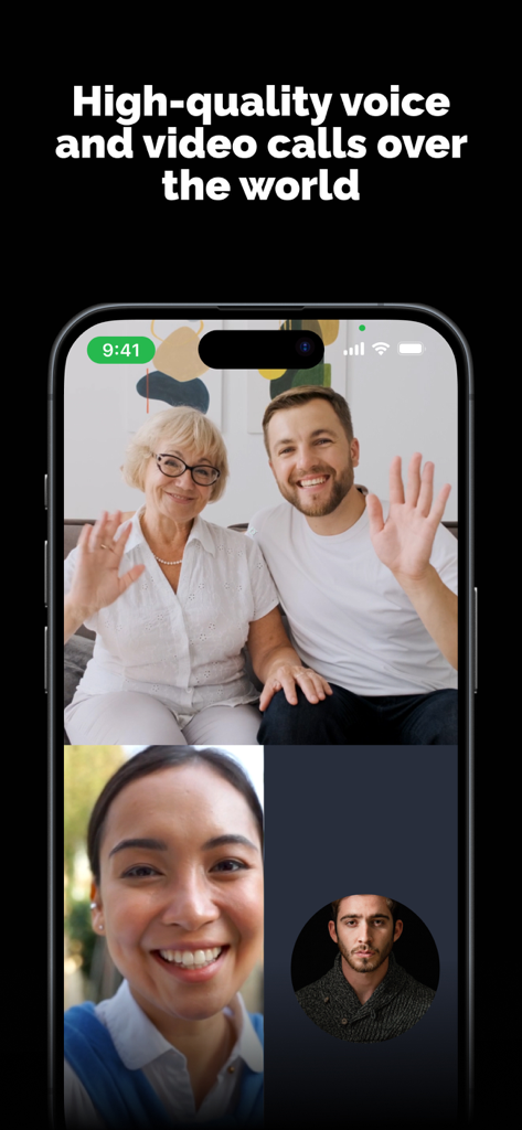 High quality group video call interface on Chattti private messenger