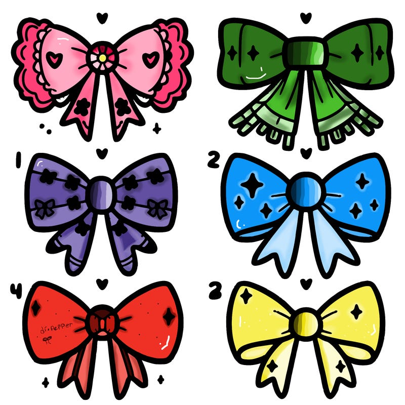 cute aesthetic bows