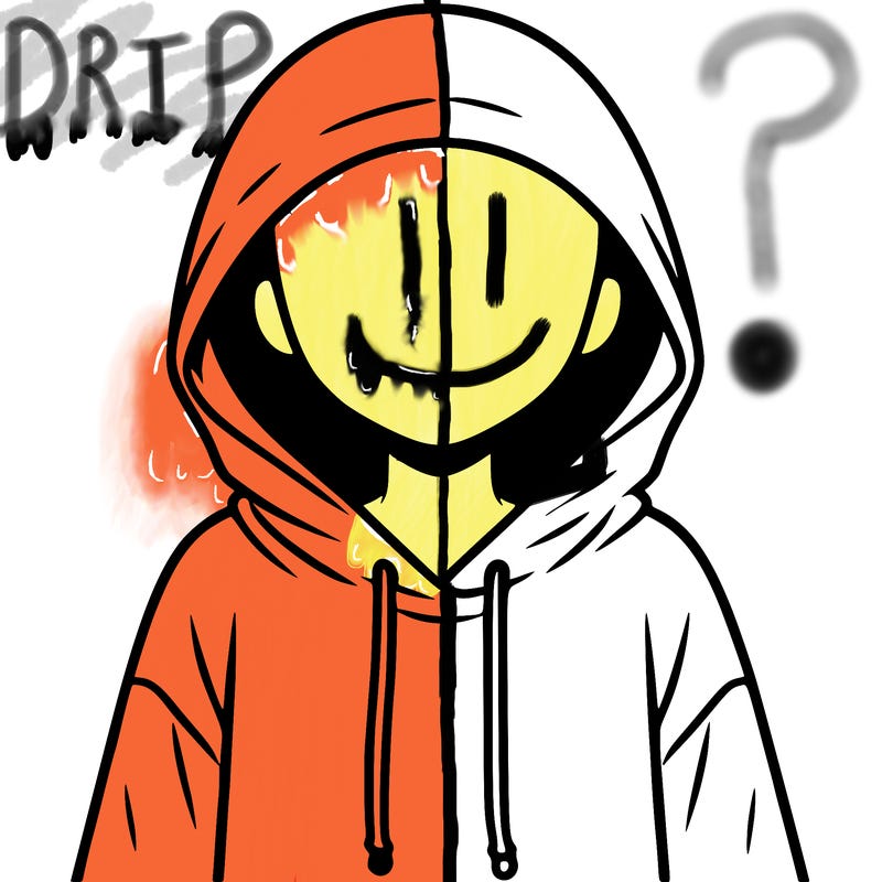 faceless girl in hoodie