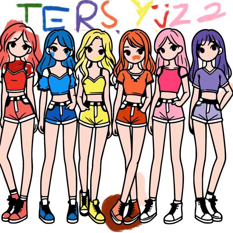 a group of girls wearing crop tops and shorts