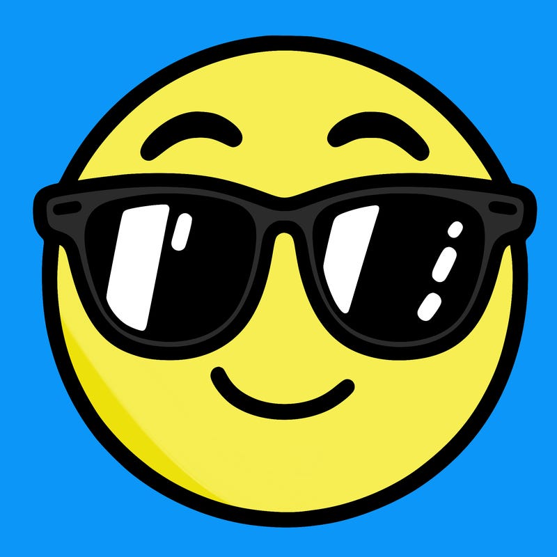emoji with sunglasses
