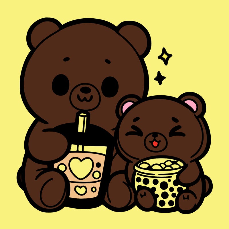 a bear and boba