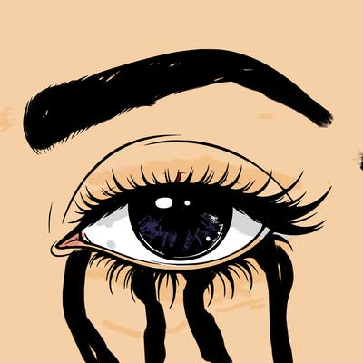 eye closed realistic