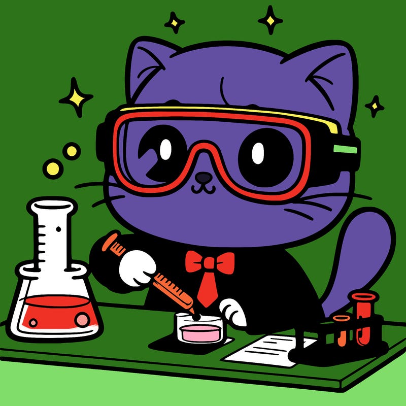 scientist cat