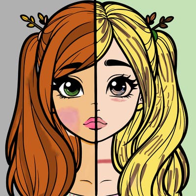realistic girl split