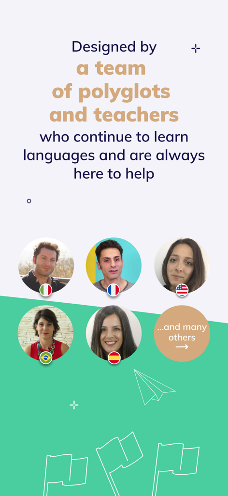 A group of polyglots and teachers who designed the MosaLingua app
